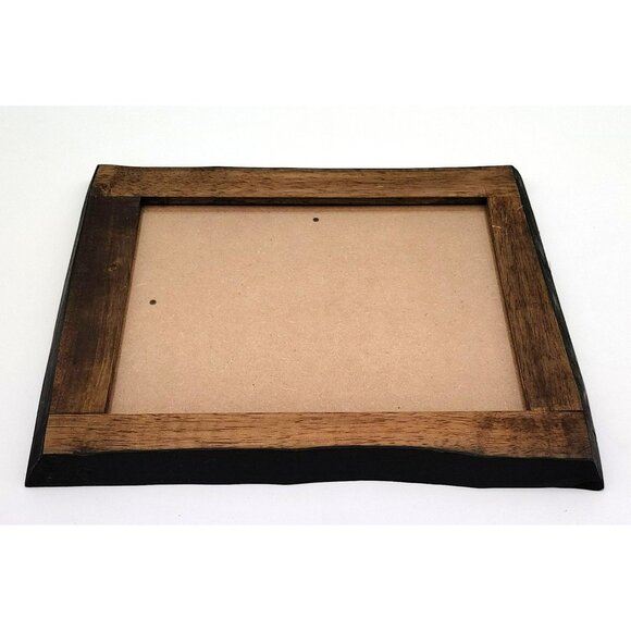Other - Solid Wood Picture Frame 13x10.5 Vintage Rustic Mission Style Heavy Wood Frame
